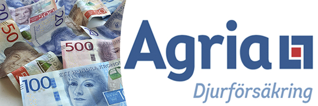 Agrias logotype och sedlar